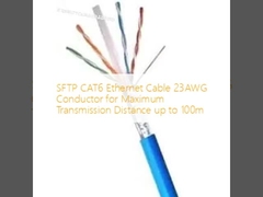 SFTP CAT6 Ethernet Cable 23AWG Conductor  for Maximum Transmission Distance up to 100m